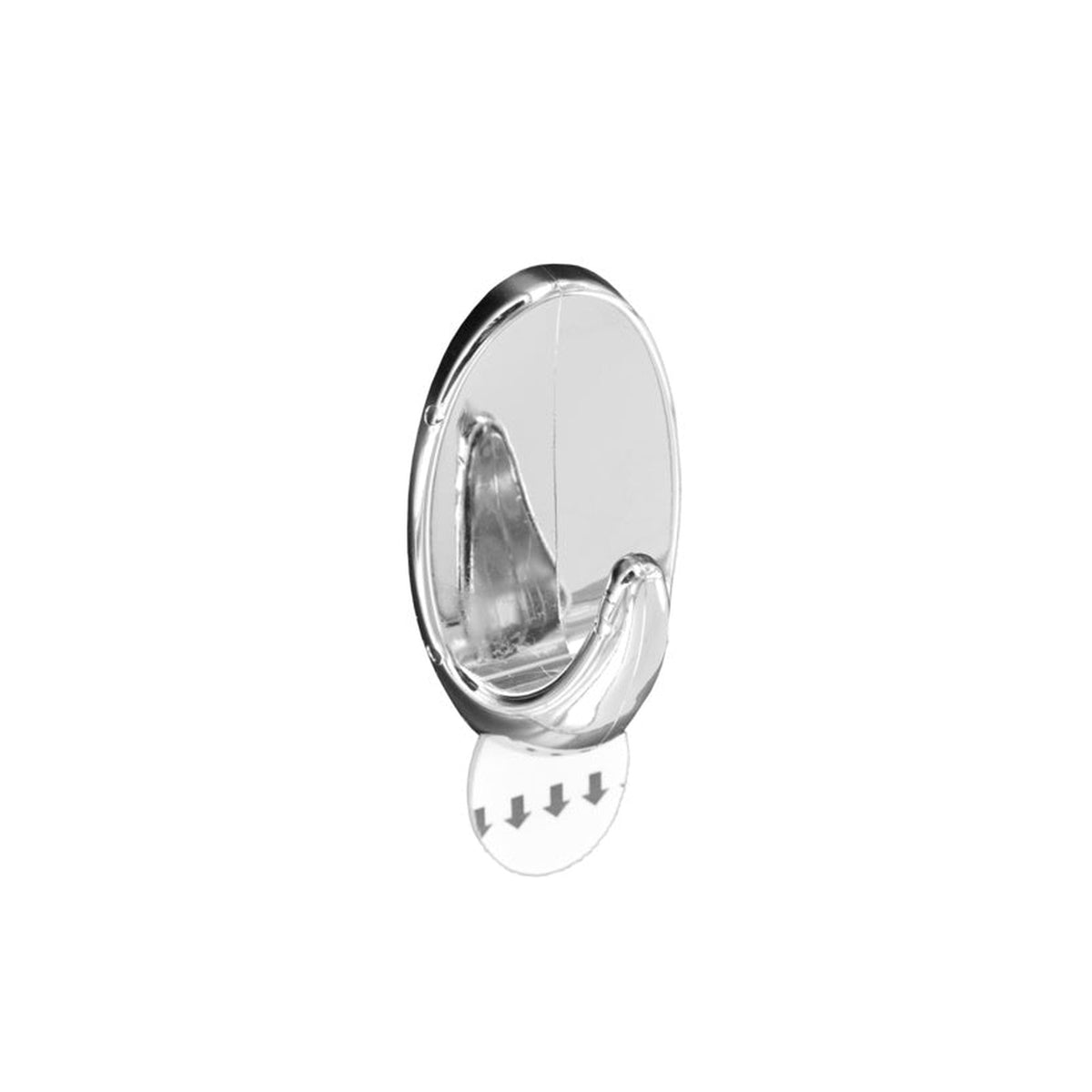 Pack of three Securit chrome removable oval hooks, view 2