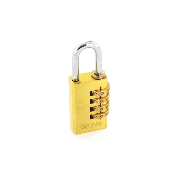 Securit 30mm brass resettable code lock