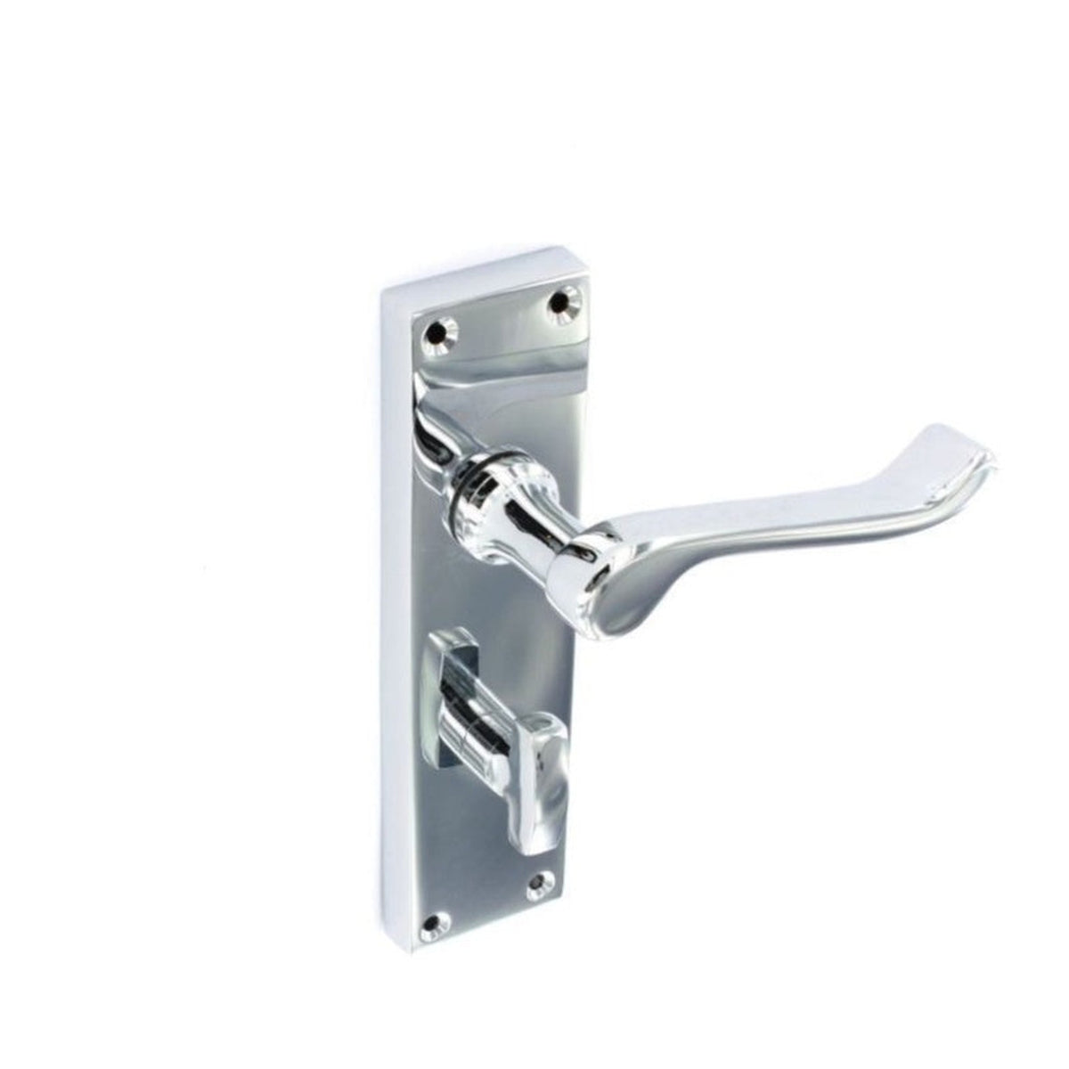 Securit scroll chrome bathroom handles 155mm