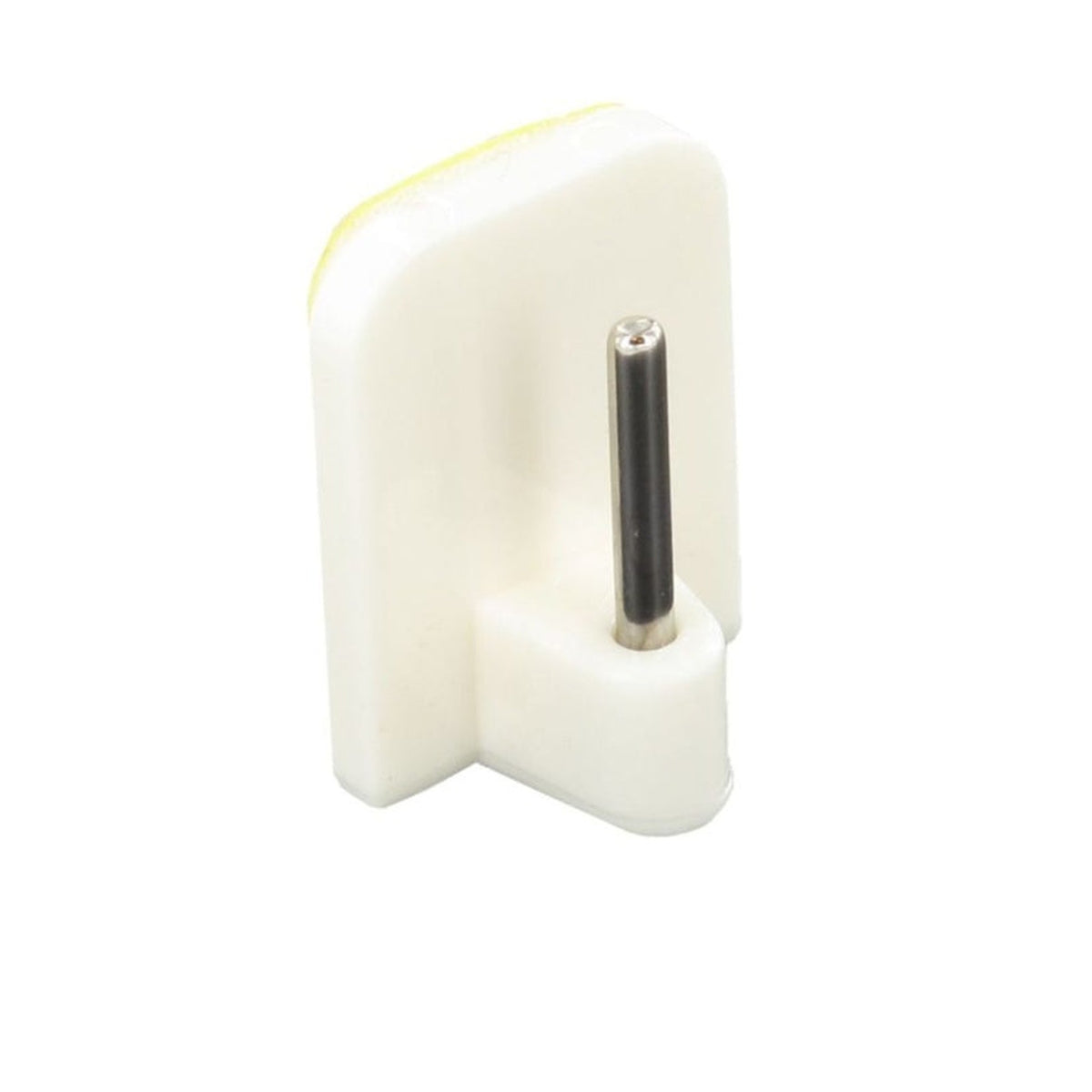 Securit white self adhesive curtain rod hooks, pack of 4