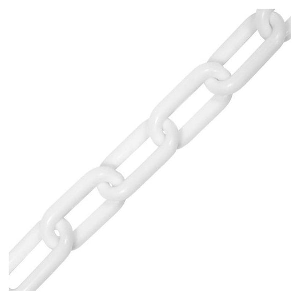 Securit white plastic chain 6mm x 5m