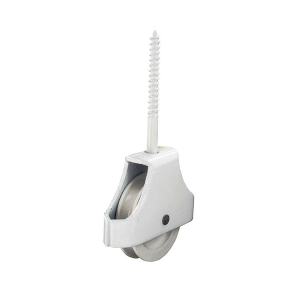Securit white single screw-in pulley 45mm