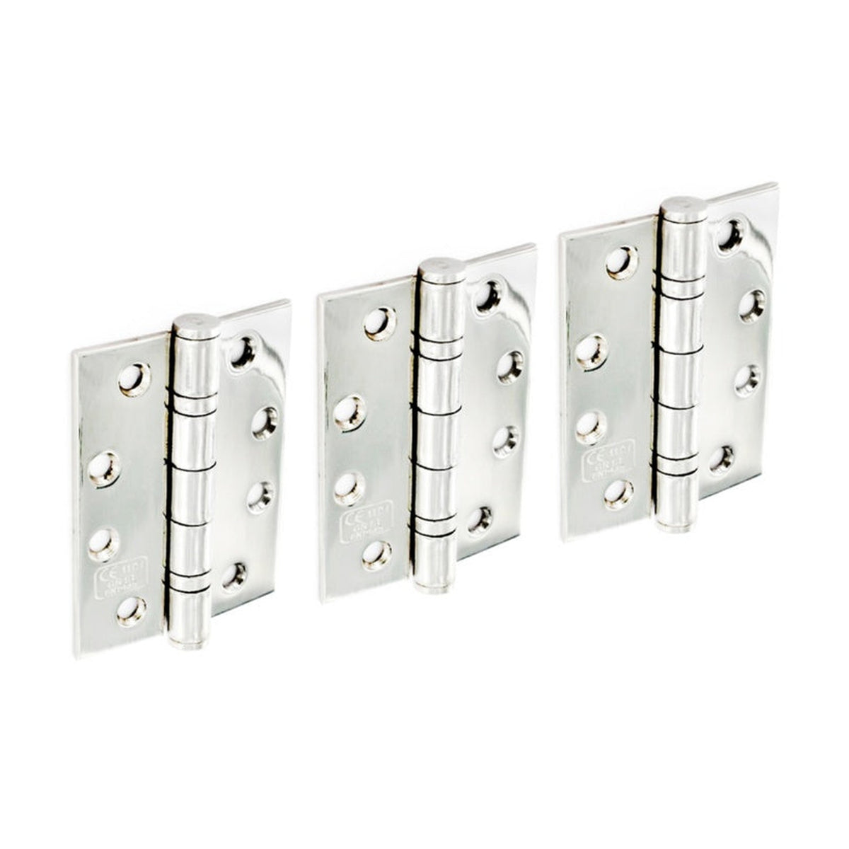 Securit polished stainless steel ball bearing hinges 100mm