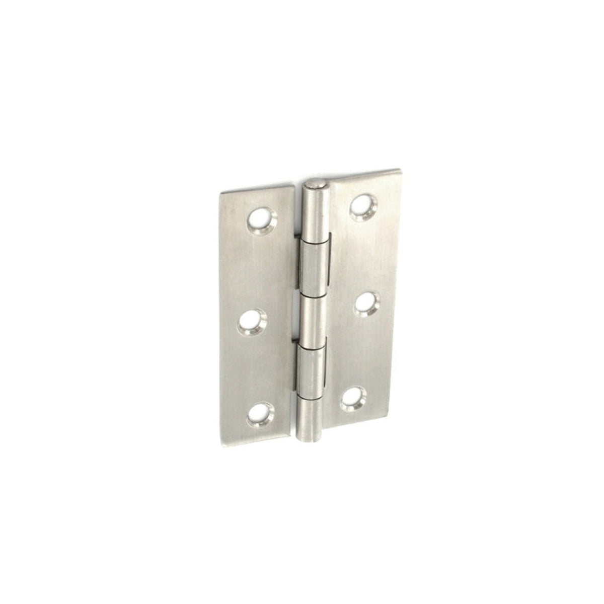 Securit satin stainless steel butt hinges 75mm