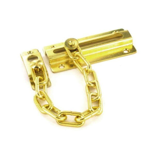 Securit 80mm steel door chain in EB finish