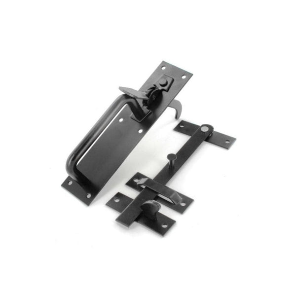 Securit black Suffolk latch 180mm