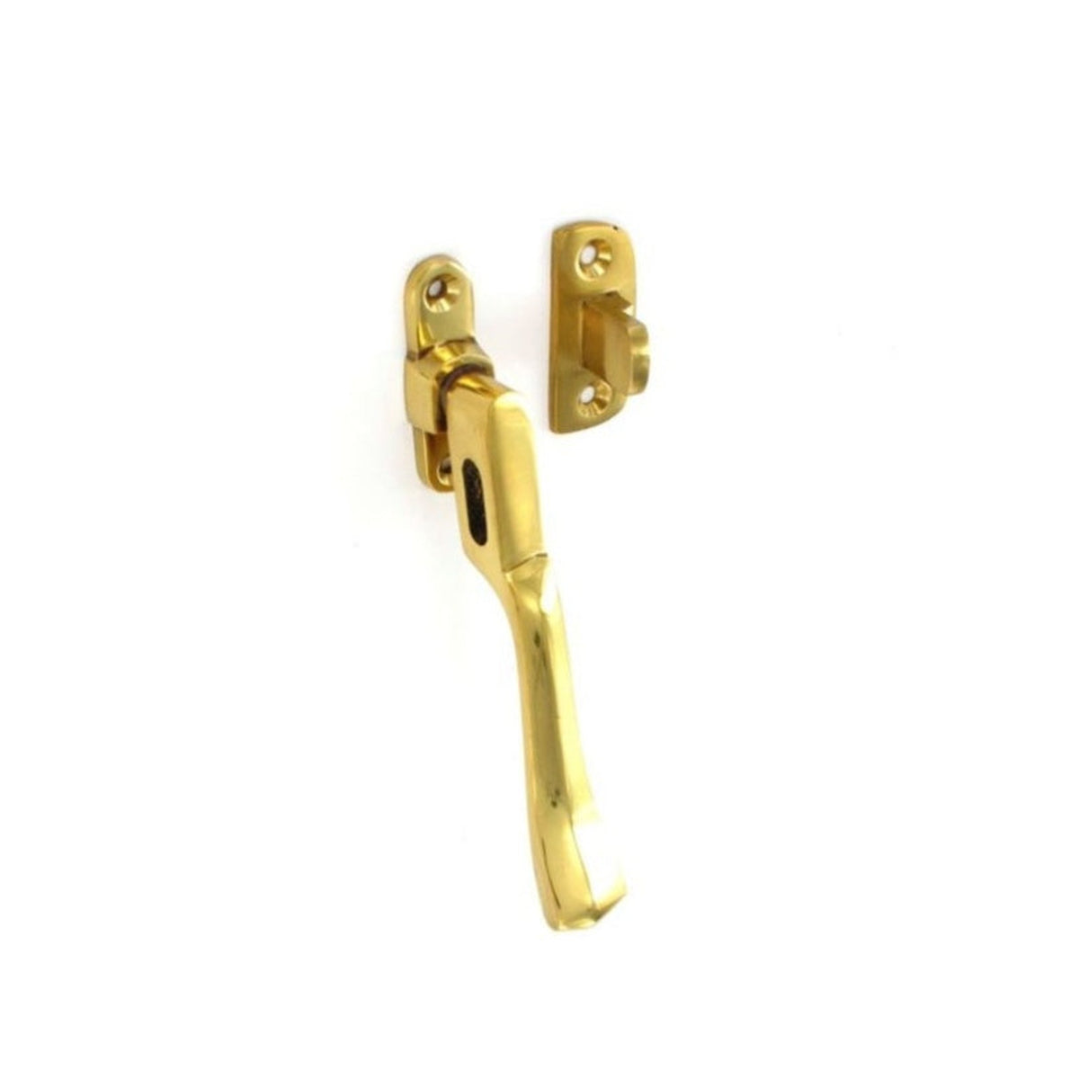 Securit brass Victorian casement fastener vent 105mm