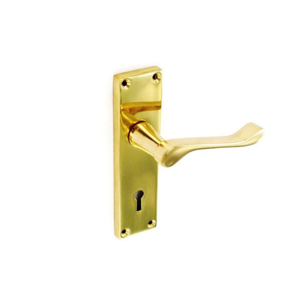 Securit Victorian scroll lock handles pair 150mm