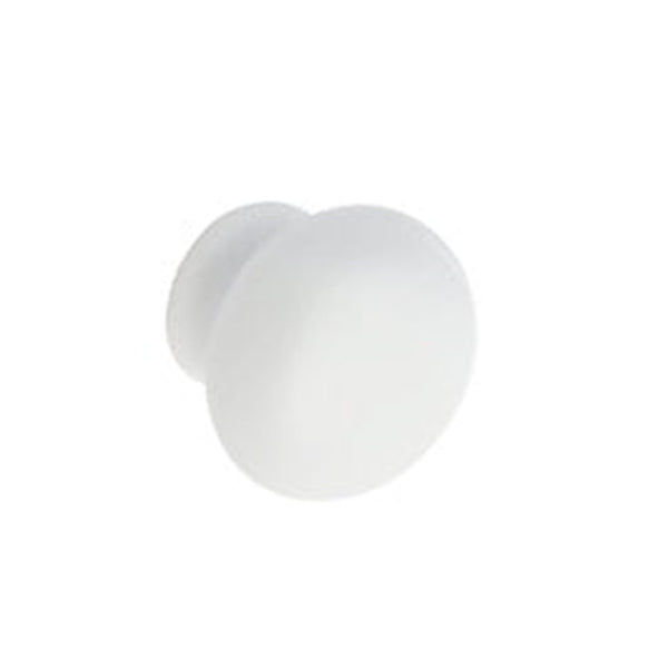 Securit white ceramic cabinet knobs 35mm, pack of 2