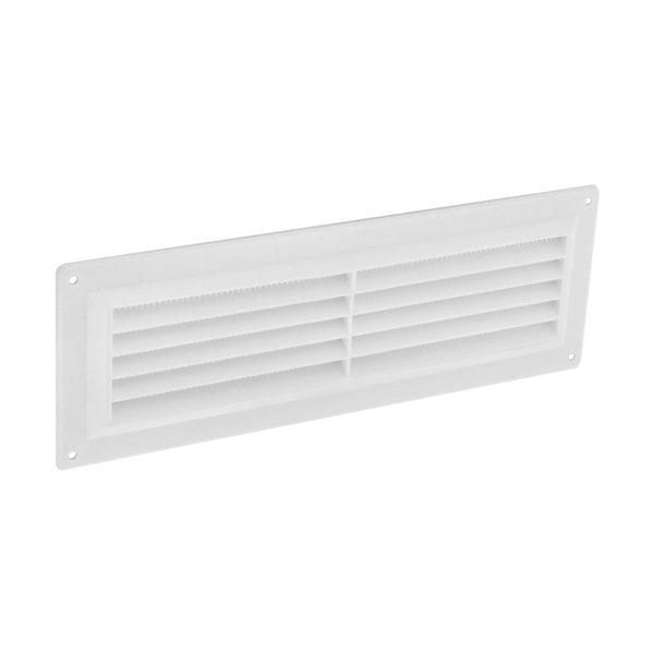 Securit white plastic louvre vent 9 x 3 inch