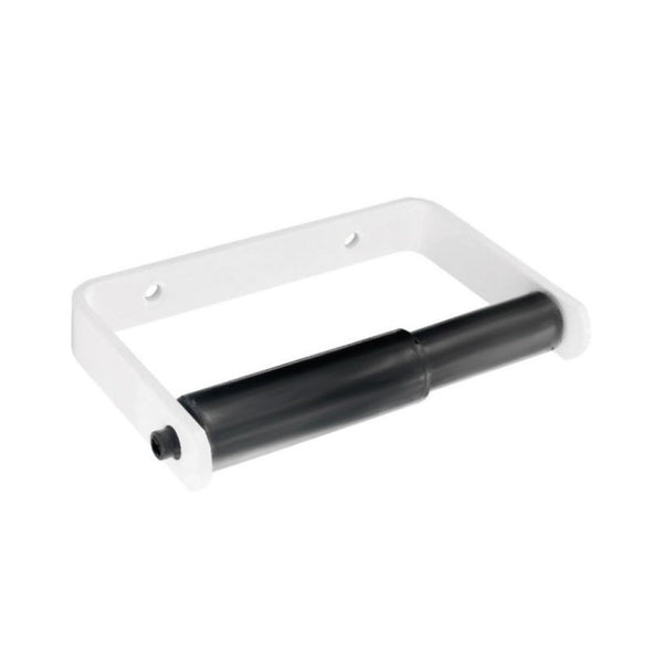 Securit white toilet roll holder, 135mm