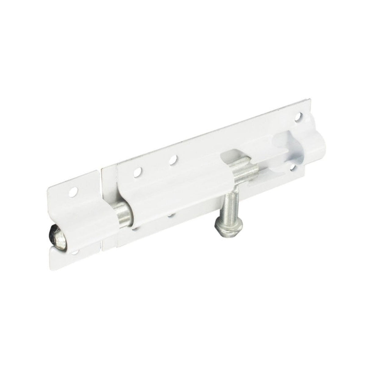 Pack of five Securit 150mm white tower bolts