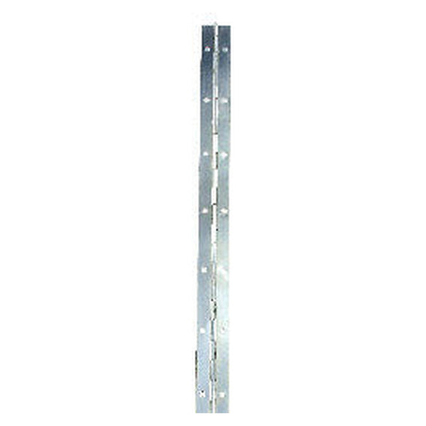 Securit 6ft zinc plated piano hinge, 1 1/4 inch wide