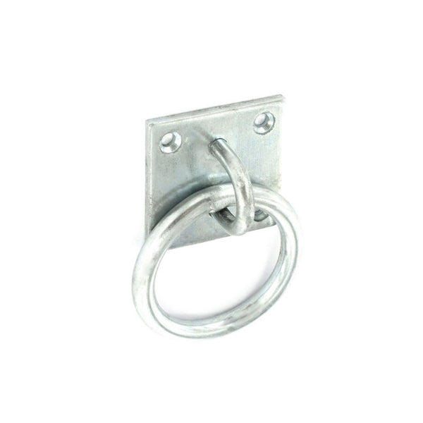 Securit 50mm zinc plated ring on plate