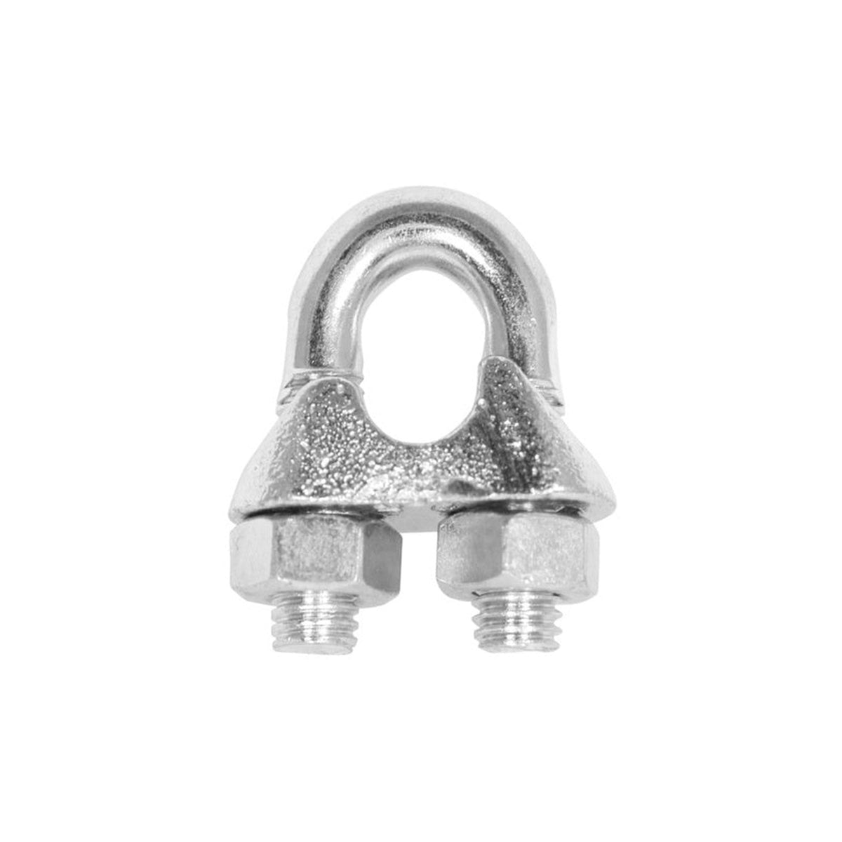 Securit 3mm zinc plated wire rope clamps, pack of 2