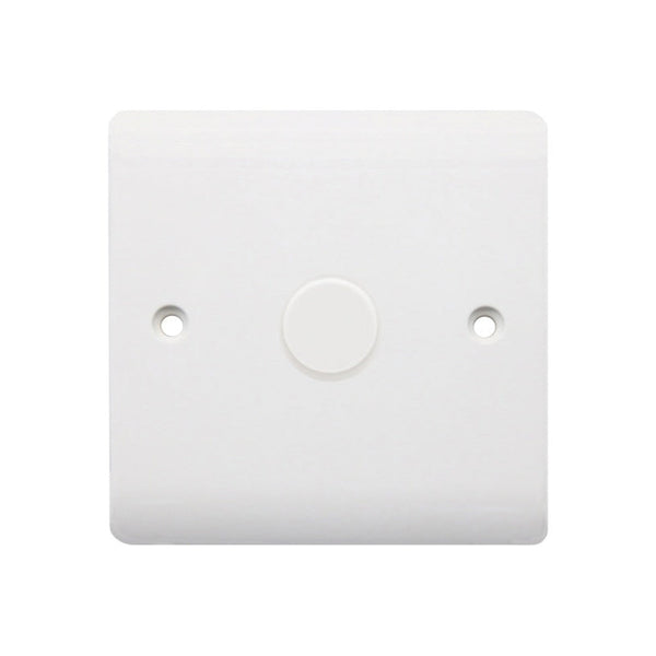 Securlec 1 gang 2 way round edge dimmer switch