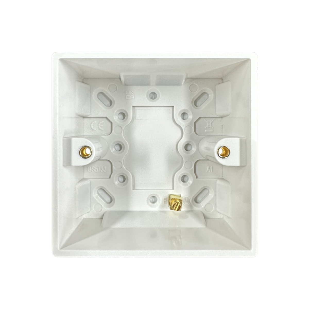 Securlec 1 gang 35mm pattress box
