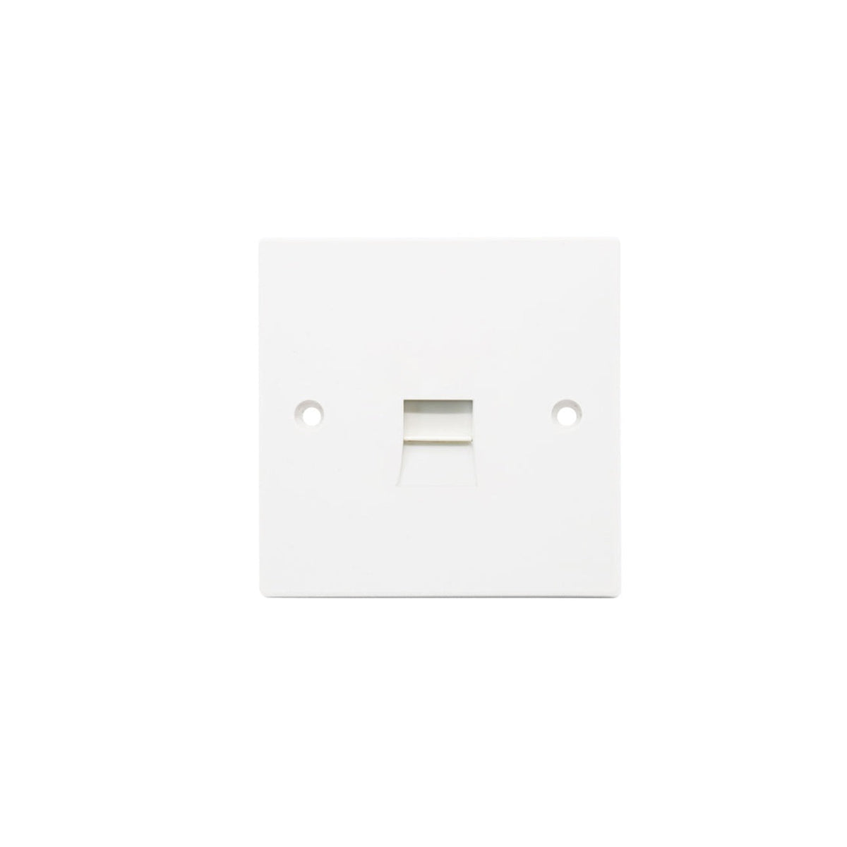 Securlec 1 gang telephone socket, square edge