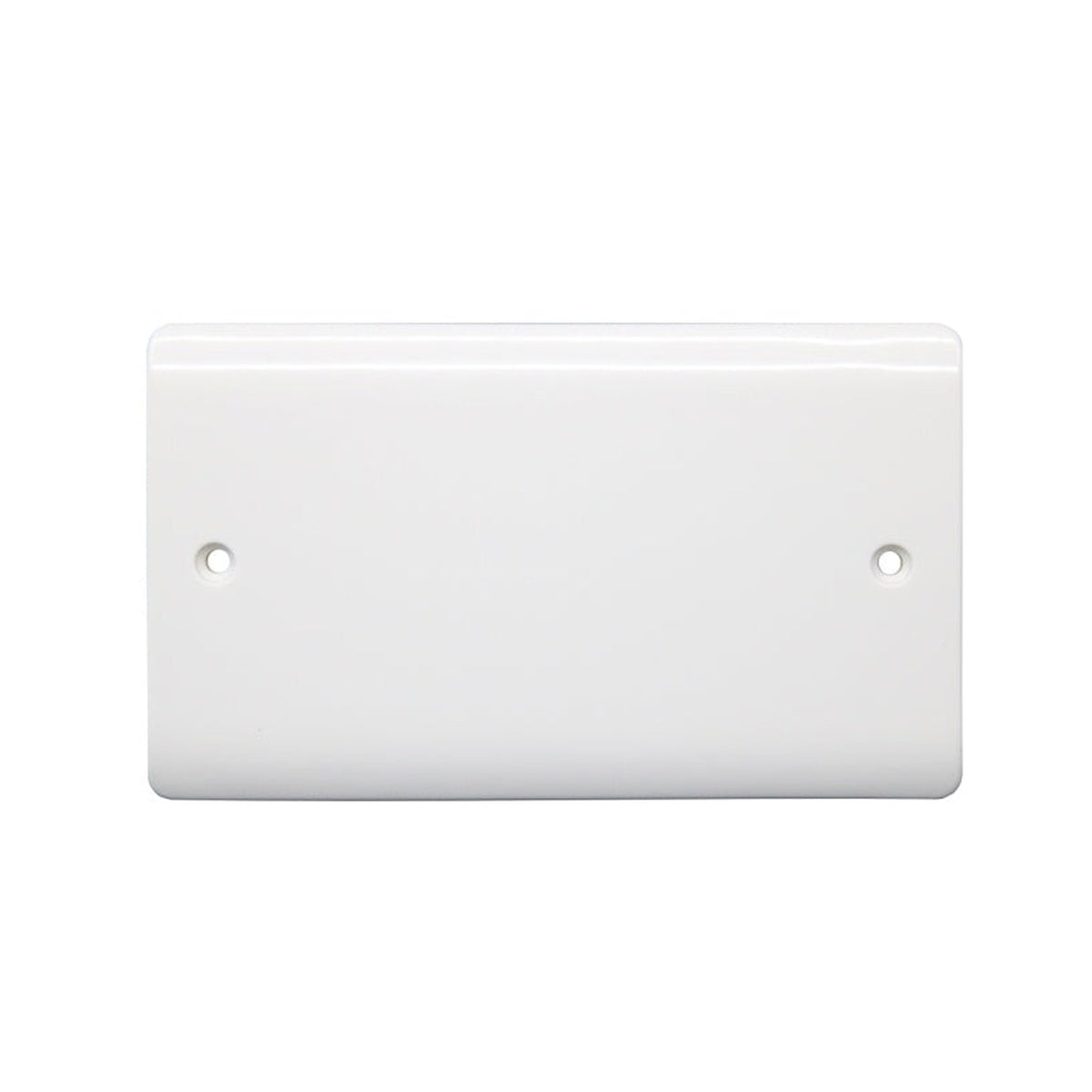 Securlec 2 gang round edge blanking plate