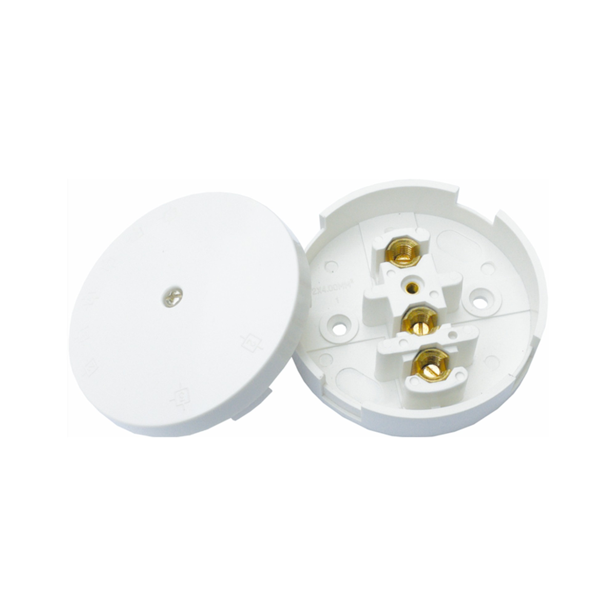 Securlec white 30A 3 terminal junction box