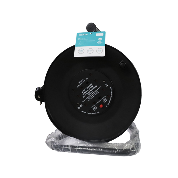 Securlec 4 gang 50m 13A extension reel
