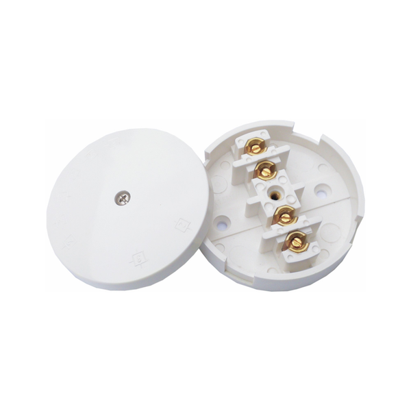 Securlec white 4 terminal 20A junction box