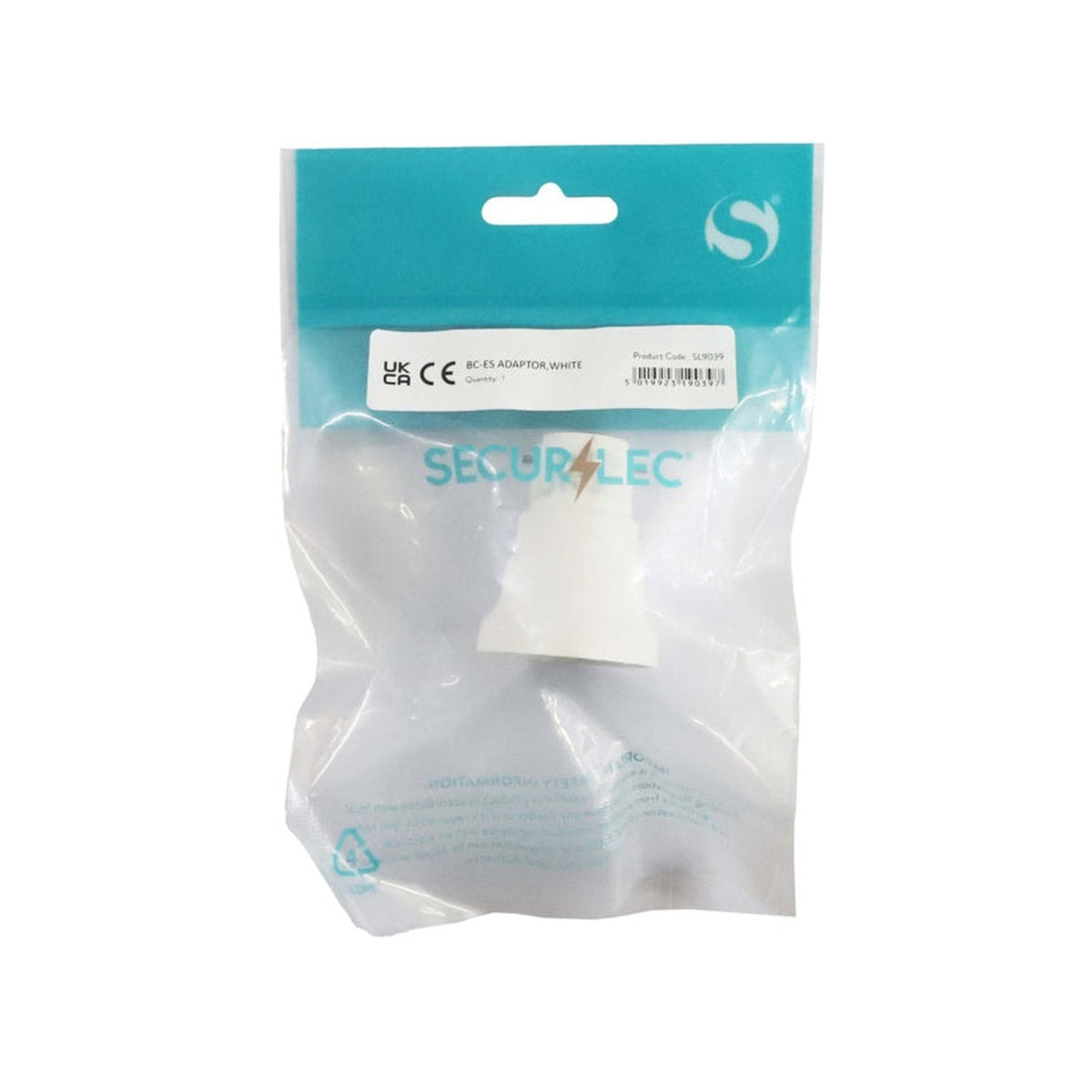Securlec BC to ES lamp adaptor, view 2