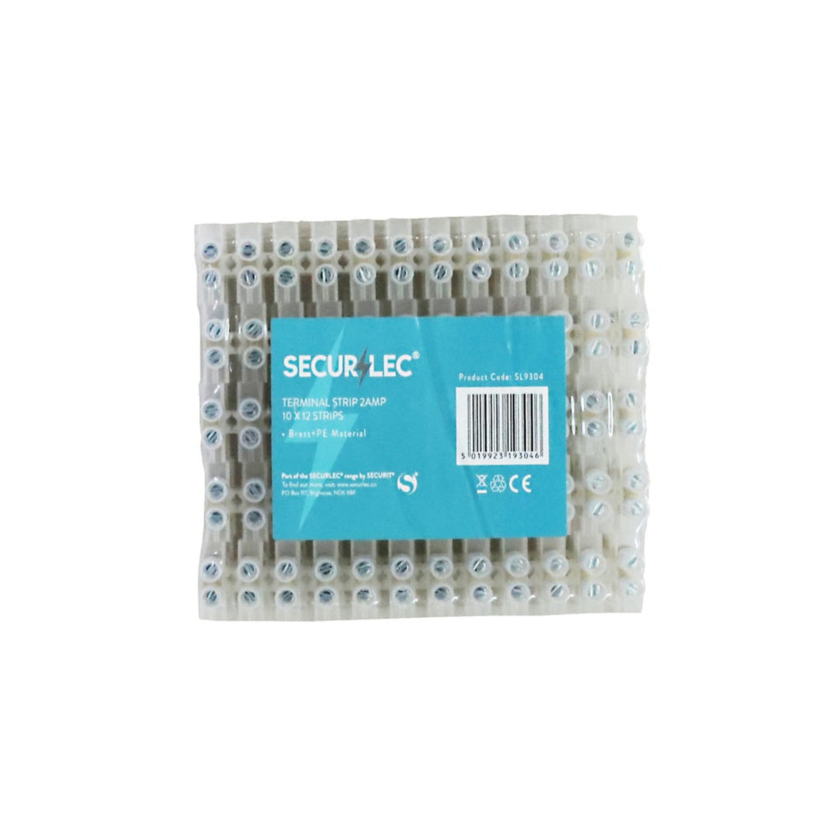 Securlec white 4mm2 terminal strips