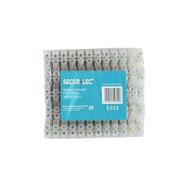 Securlec white 4mm2 terminal strips