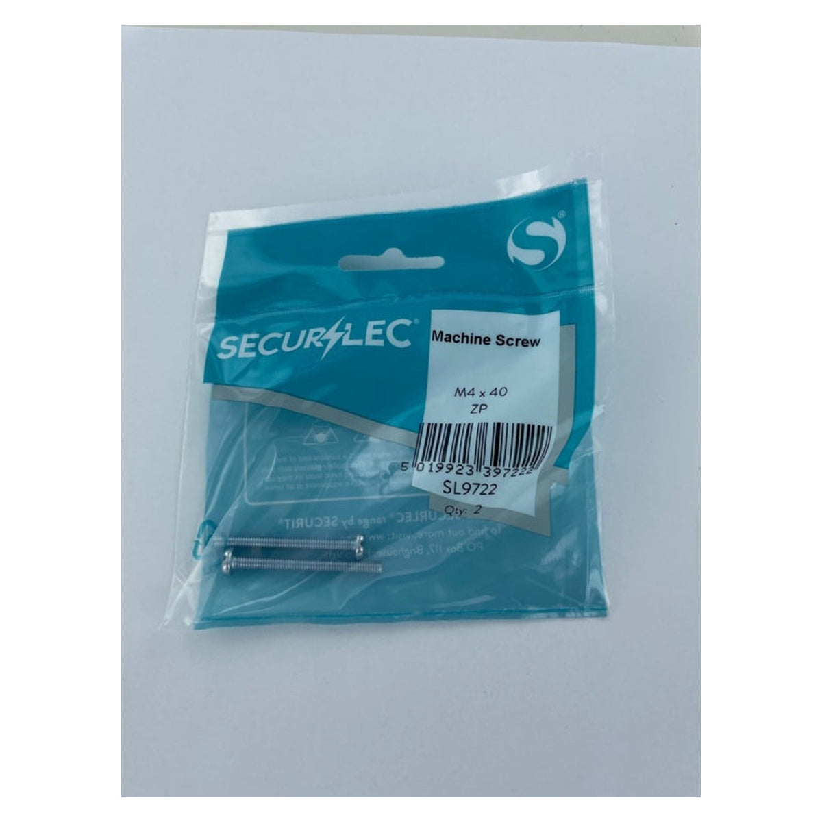 Securlec M4 x 40mm zinc plated machine screws