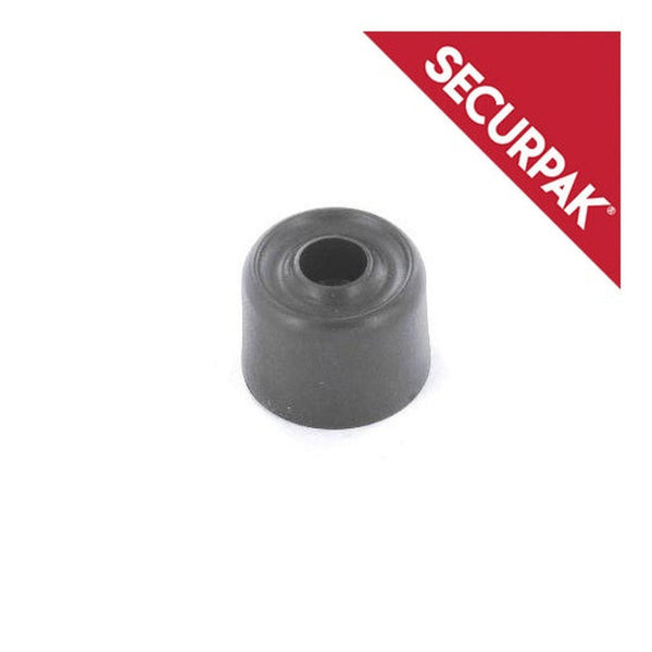 Pack of three Securpak 32mm black door stops