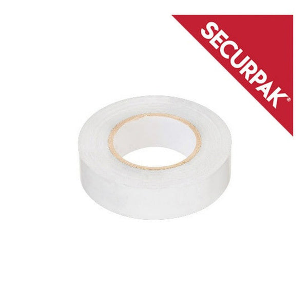 Securpak 5m white PVC insulation tape