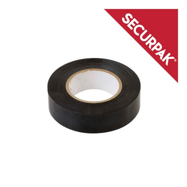 Securpak 5m black PVC electrical insulation tape