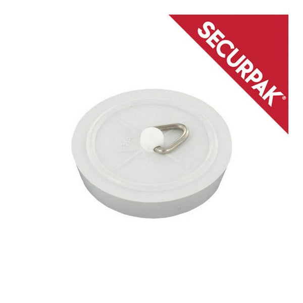 Securpak white 45mm bath plug