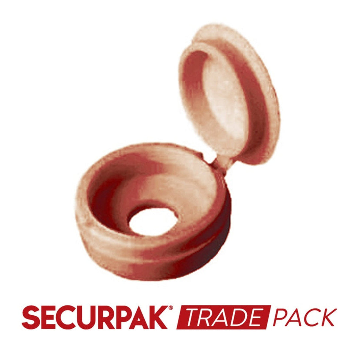 Pack of 20 Securpak beige fold over screw caps