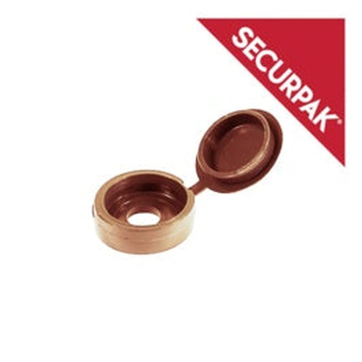 Pack of 40 Securpak beige fold over screw caps