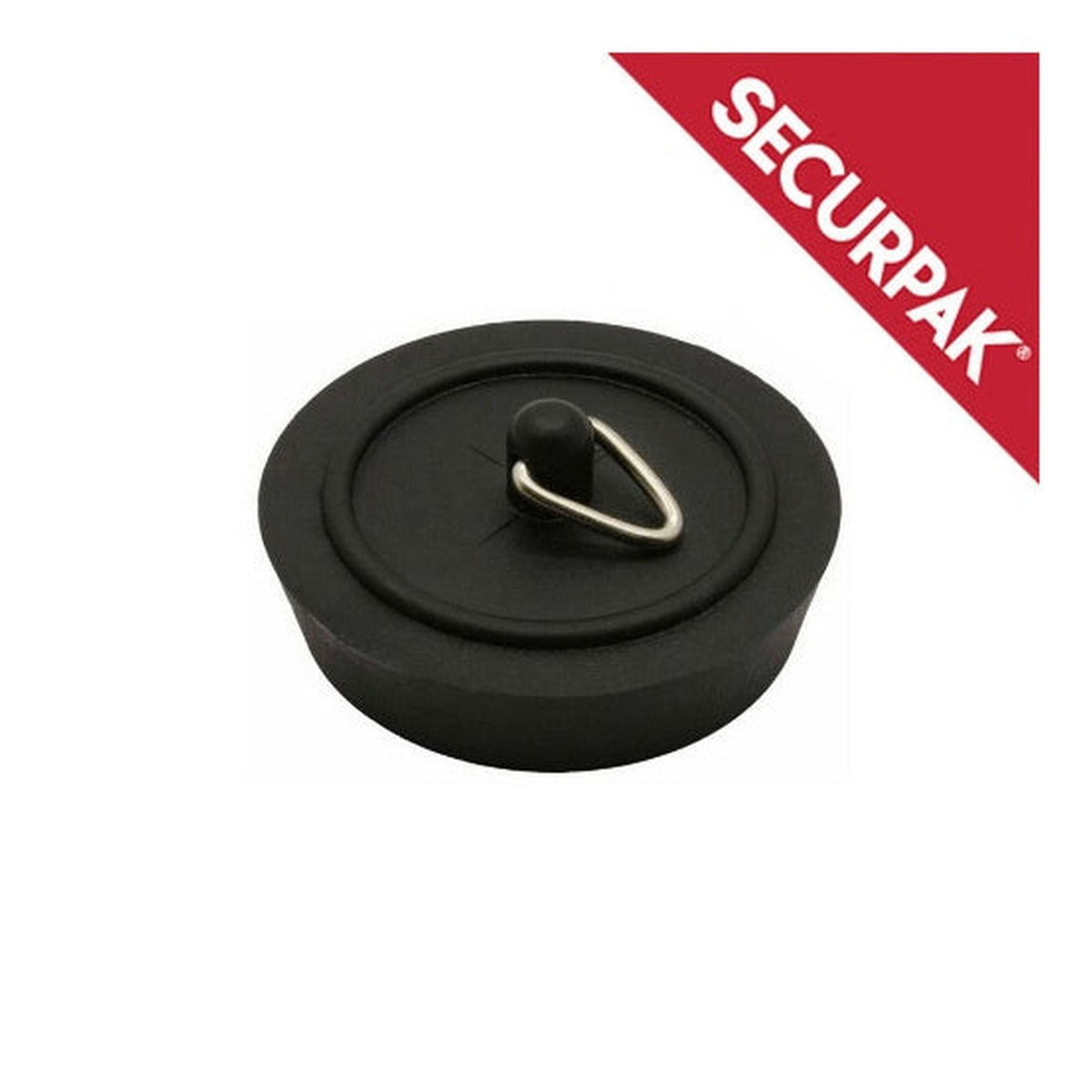 Securpak black 45mm bath plug