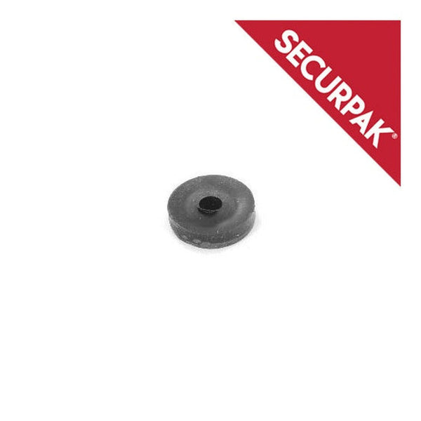 Securpak black 13mm tap washers, pack of 6