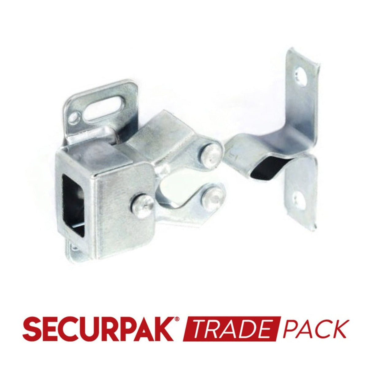 Securpak zinc plated double roller catches, pack of 15