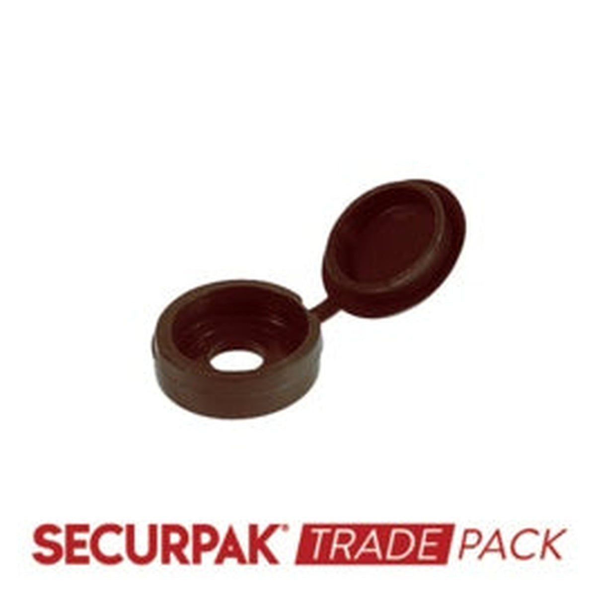 Securpak brown fold over screw caps pack of 100