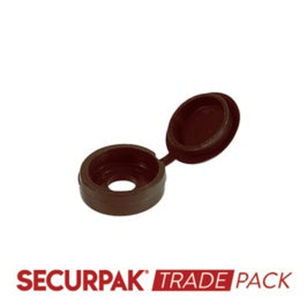 Securpak brown fold over screw caps pack of 100