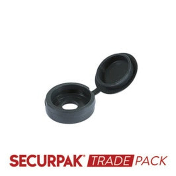 Pack of 80 Securpak grey fold over screw caps