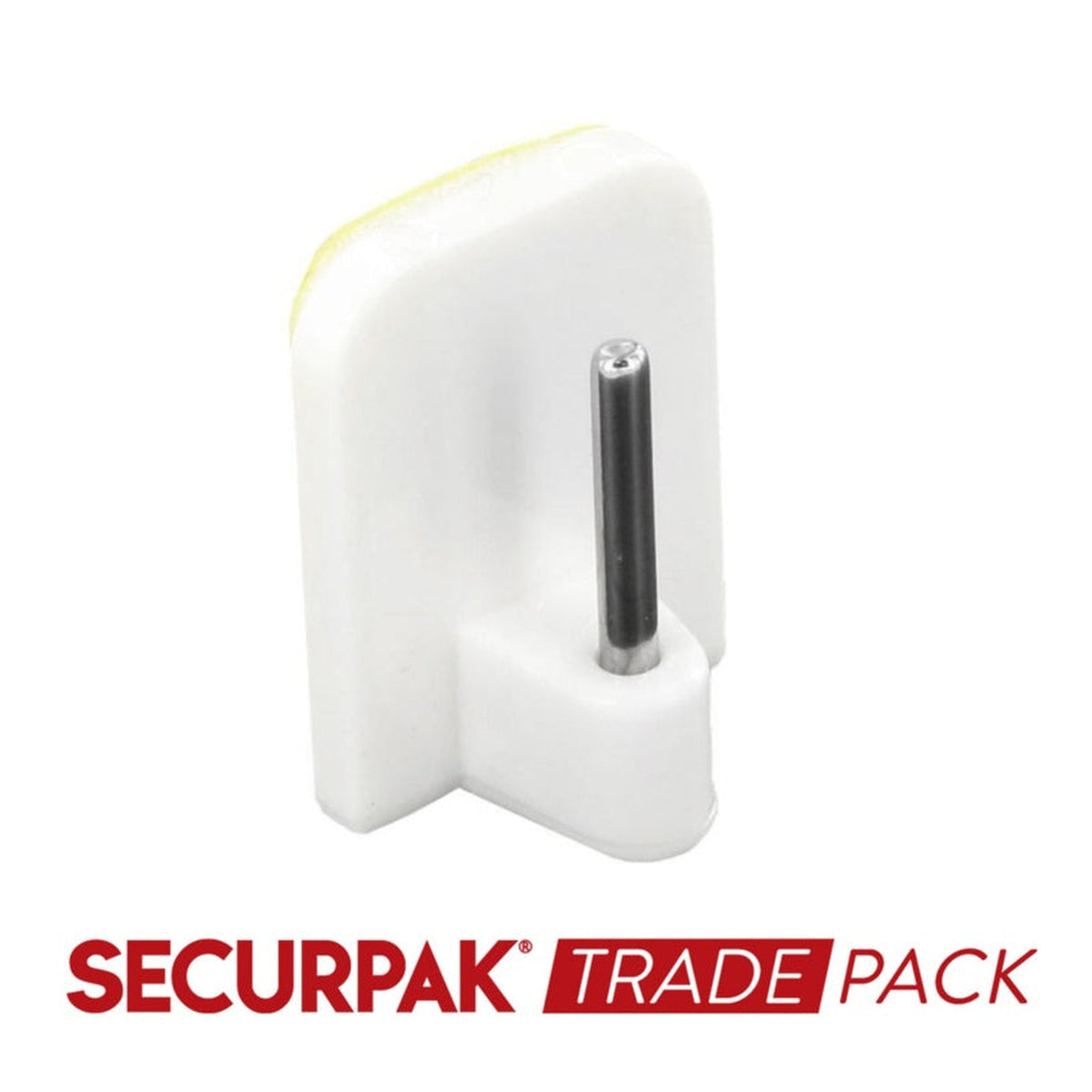 Securpak white self adhesive curtain rod hooks pack of 30