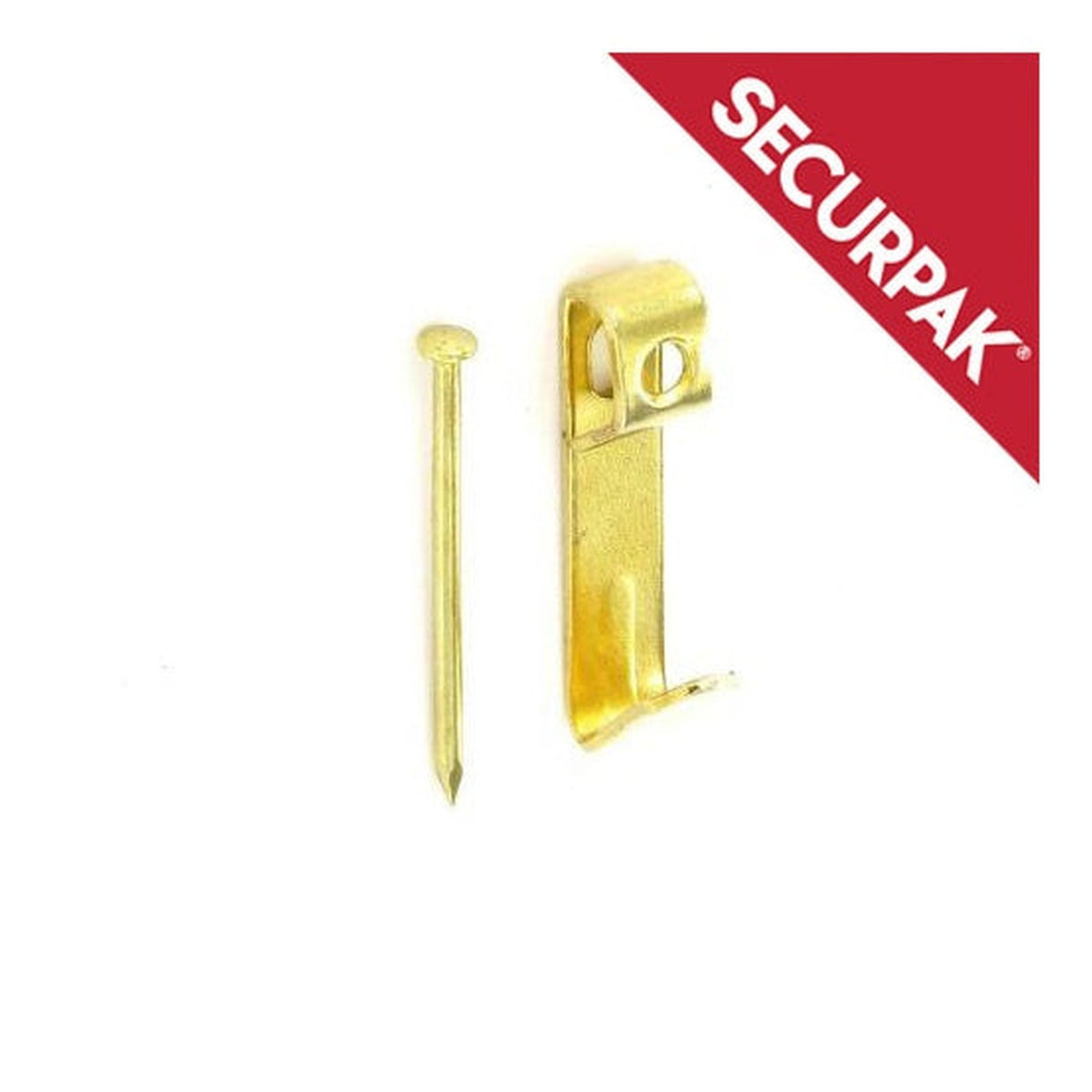 Securpak single picture hooks and pins No 2, pack of 10