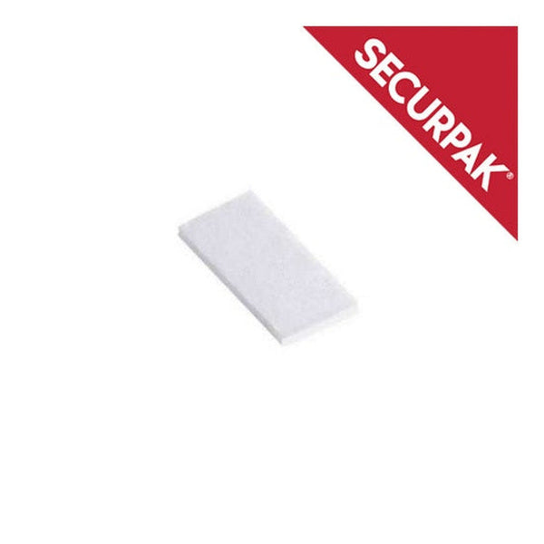 Securpak white double sided sticky pads, pack of 40