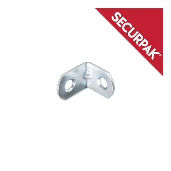 Securpak zinc plated 19mm angle brackets pack of 10