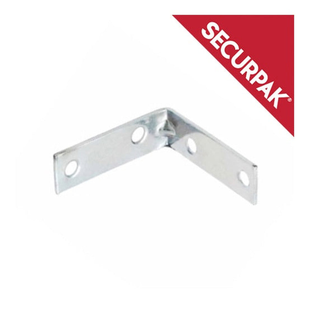 Securpak zinc plated 75mm corner braces pack of 2