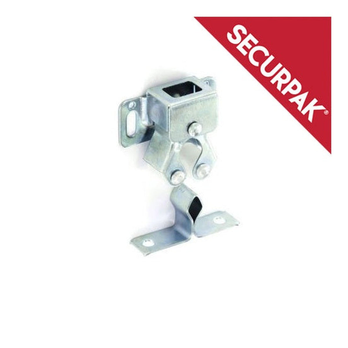 Pair of Securpak zinc plated double roller catches