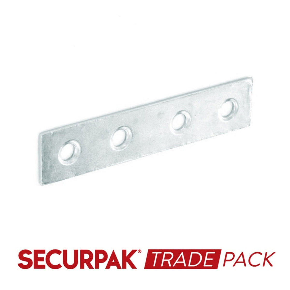 Securpak zinc plated 75mm mending plates pack of 10