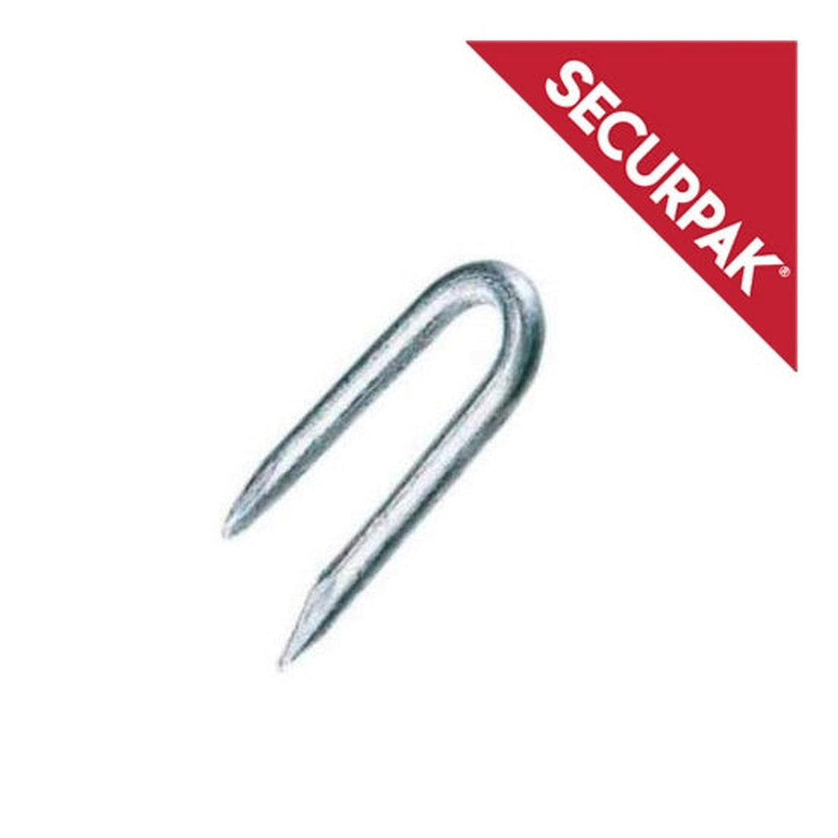 Securpak zinc plated netting staples 19mm, 115g